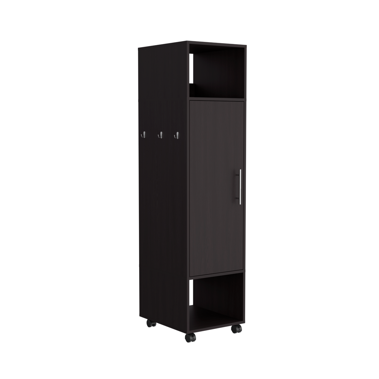 Closet Custer Wengue 40x160cm Sin Cajones Una Puerta y Espejo - CLOSETS | Bylmo