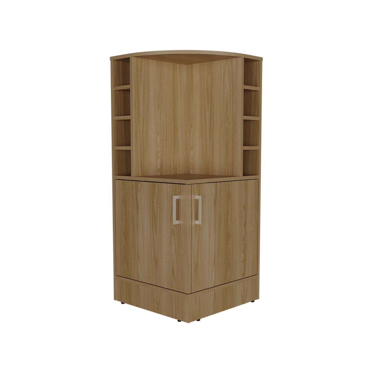 Bar Esquinero Jakes Fresno 46.9x108cm Con Ocho Portabotellas - BARES | Bylmo