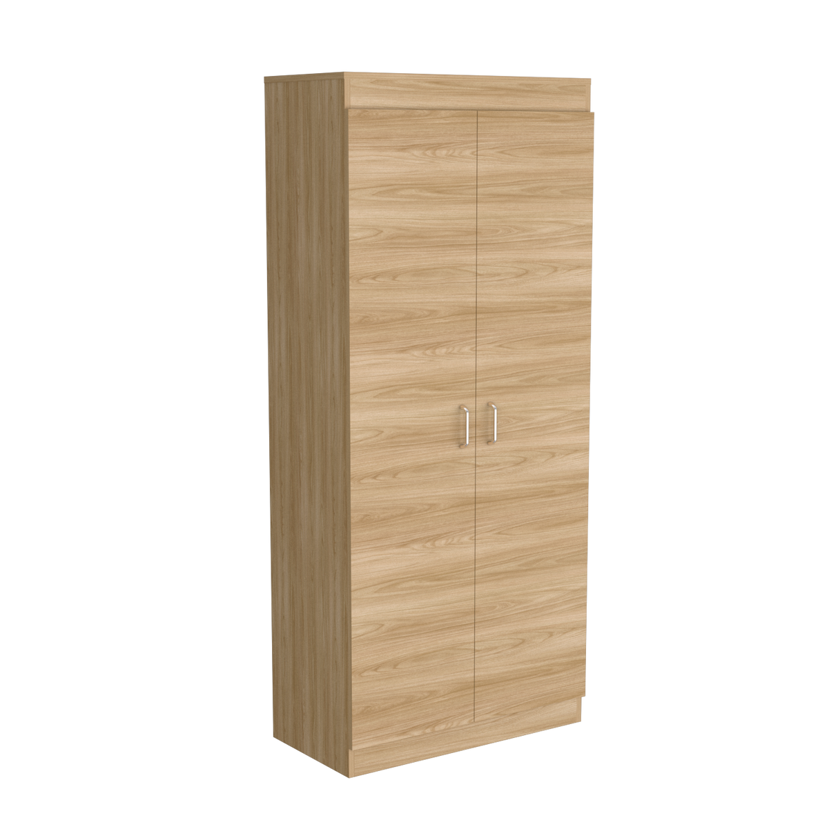 Alacena Varese Fresno Europeo y Blanco 70x160.75cm Con Dos Puertas - ALACENAS Y MUEBLES MICROONDAS | Bylmo