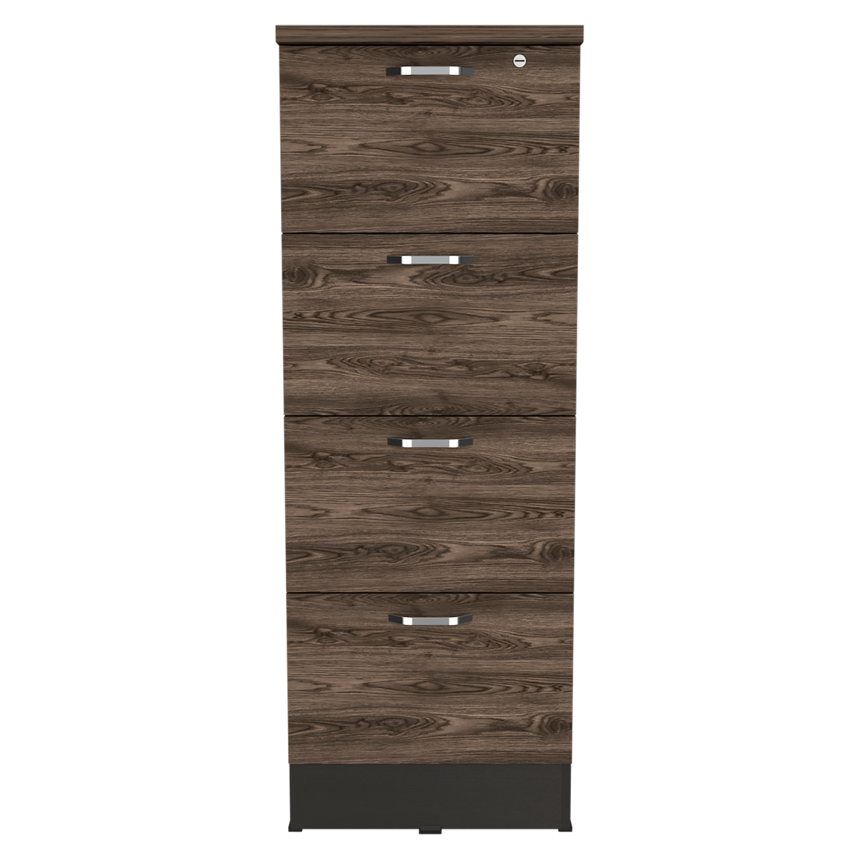 Archivador Home Office Coñac y Wengue 47.5x132.2cm Con Cuatro Cajonres - ARCHIVADORES | Bylmo