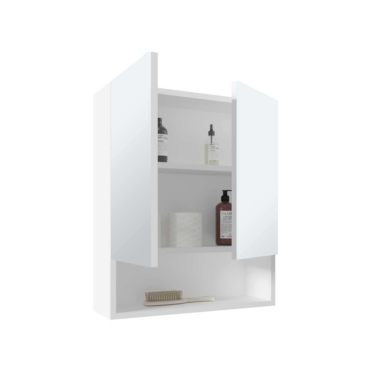 Gabinete de Baño Rectangular Wanna Blanco 50x59.1cm Con Espejo y Dos Entrepaños - GABINETES DE BANHO | Bylmo