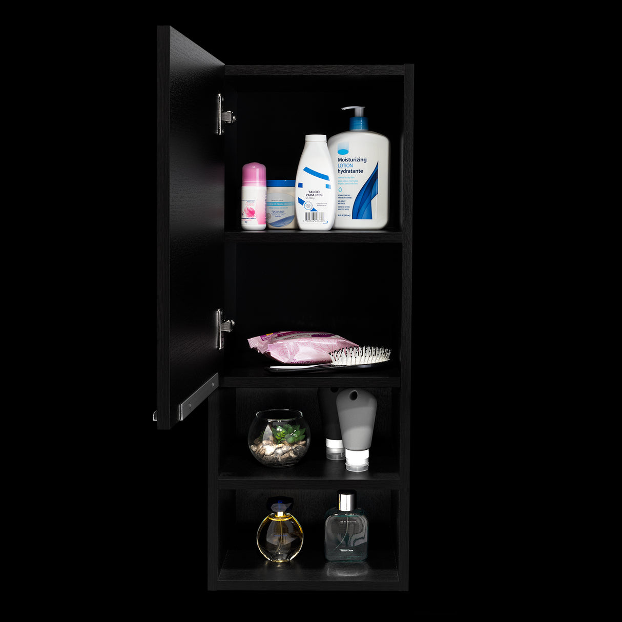 Gabinete de Baño Rectangular Mila Wengue 30x81.7cm Con Tres Entrepaños - GABINETES DE BANHO | Bylmo