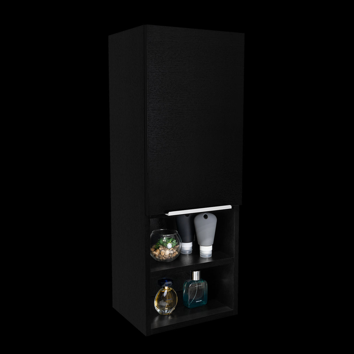 Gabinete de Baño Rectangular Mila Wengue 30x81.7cm Con Tres Entrepaños - GABINETES DE BANHO | Bylmo