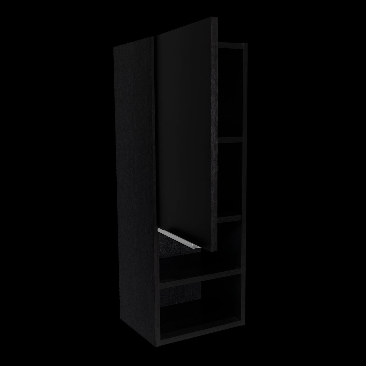 Gabinete de Baño Rectangular Mila Wengue 30x81.7cm Con Tres Entrepaños - GABINETES DE BANHO | Bylmo