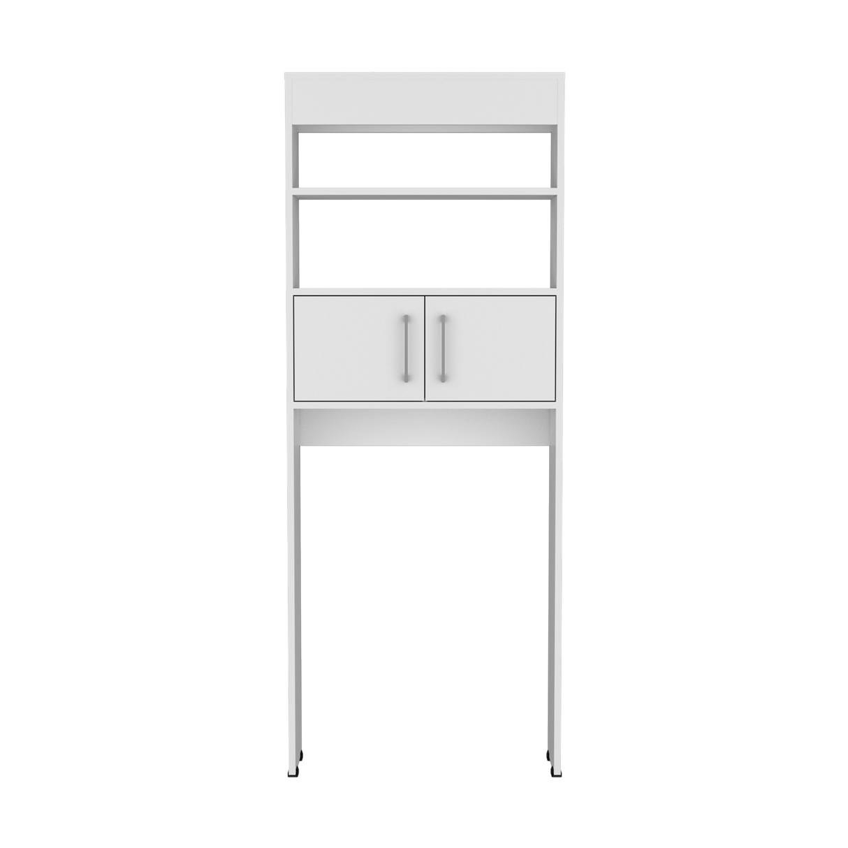 Organizador de Baño Madrid Blanco 62.4x160cm Con Patas y Dos Entrepaños - OTROS MUEBLES PARA BANHO | Bylmo