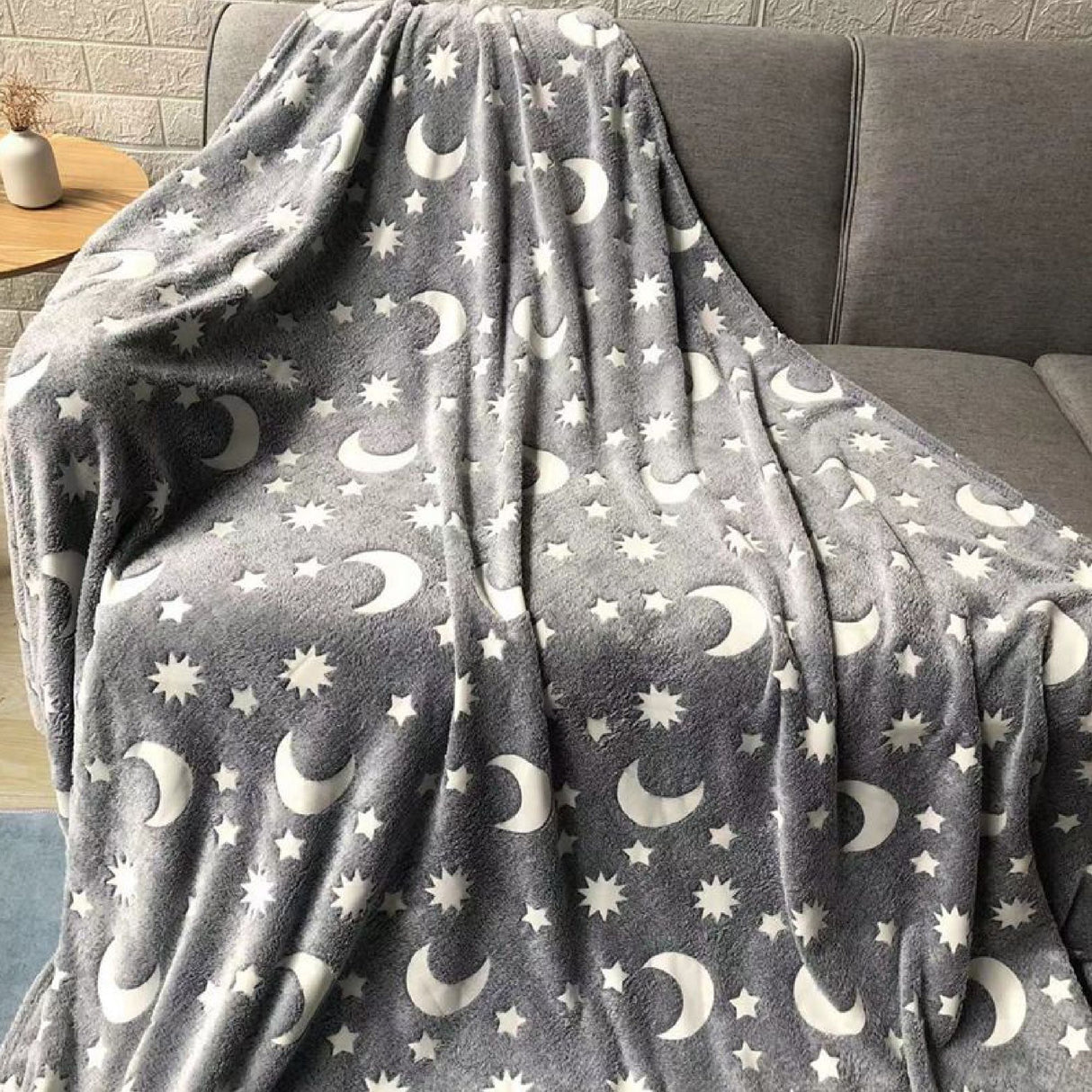 Cobija Shining Mágica Fondo Entero Gris 150x200cm Muy Suave y Ligera - COBIJAS Y MANTAS | Bylmo