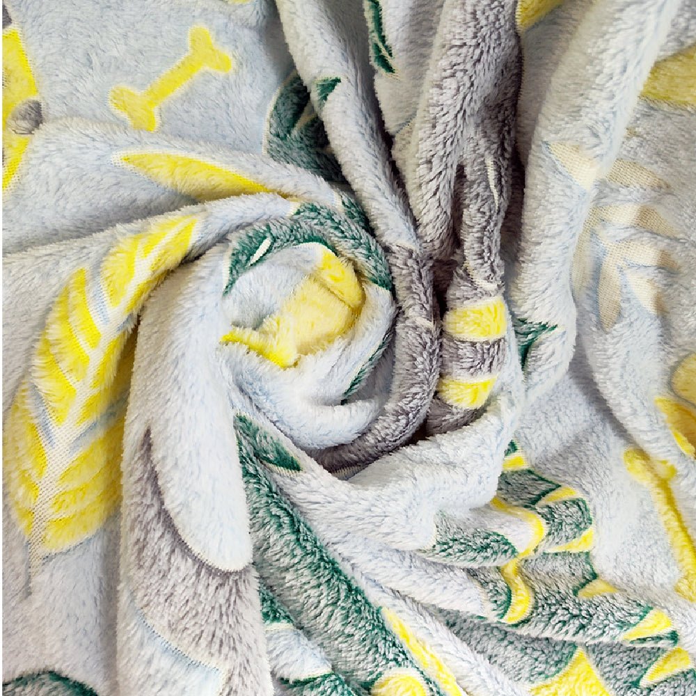 Cobija Shining Mágica Dinosaurios Verde 150x200cm Muy Suave y Ligera - COBIJAS Y MANTAS | Bylmo