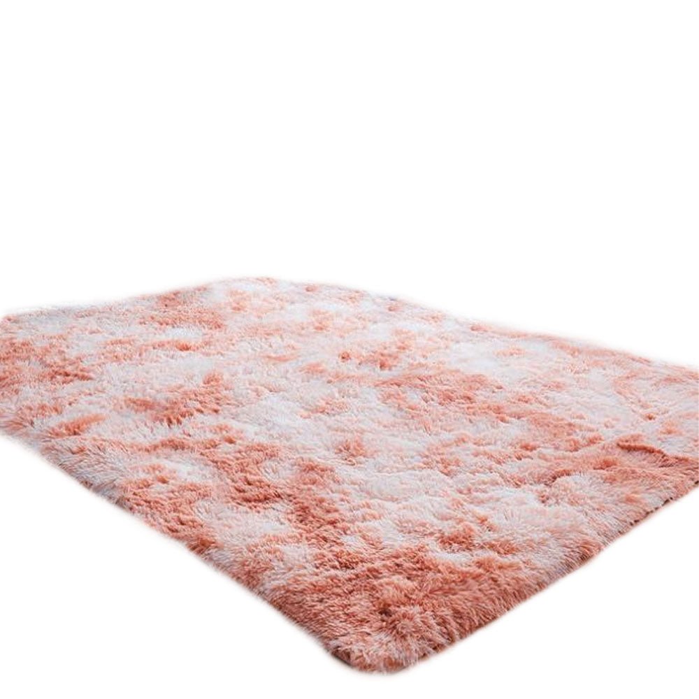 Tapete de Sala Terciopelo Rosado y Blanco 200x150cm Fondo Entero - TAPETES Y ALFOMBRAS | Bylmo