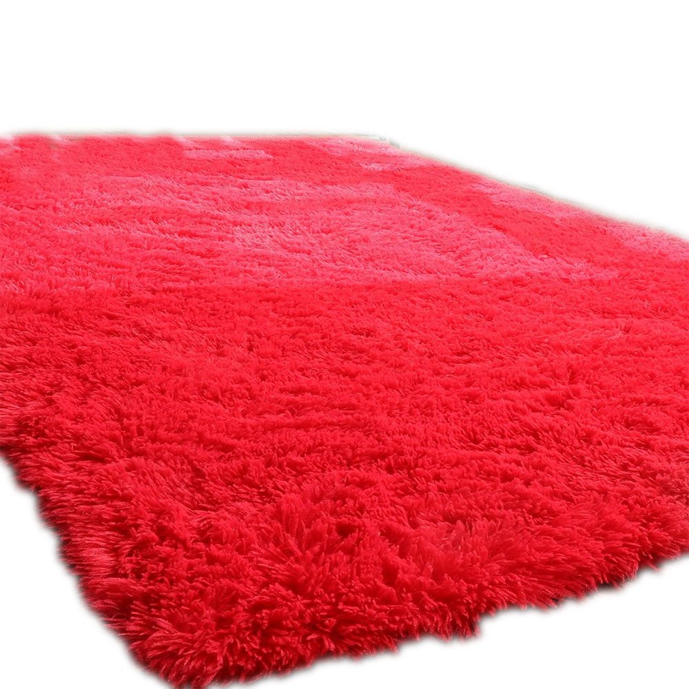 Tapete de Sala Terciopelo Rojo 100x150cm Fondo Entero - TAPETES Y ALFOMBRAS | Bylmo