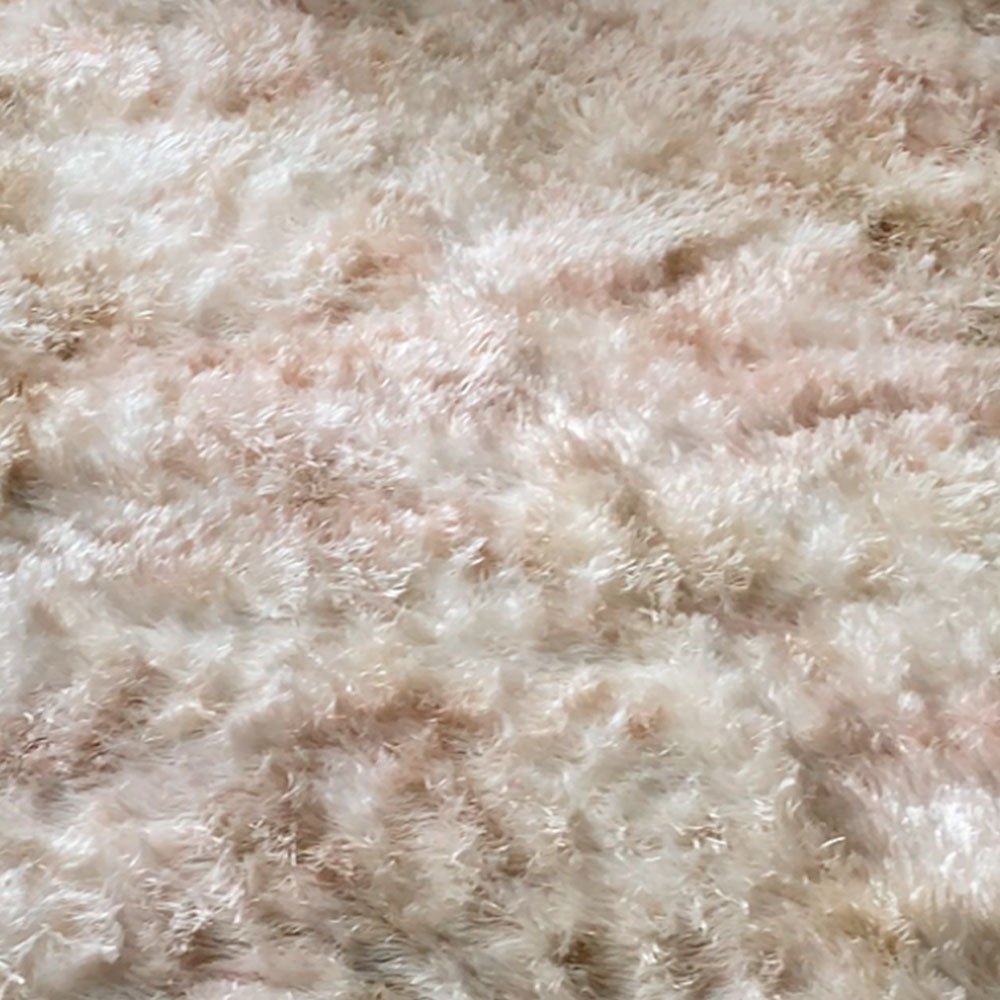 Tapete de Sala Terciopelo Beige y Blanco 100x150cm Fondo Entero - TAPETES Y ALFOMBRAS | Bylmo
