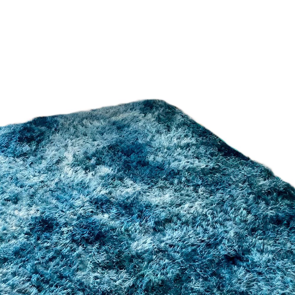 Tapete de Sala Terciopelo Azul Aguamarina 200x150cm Fondo Entero - TAPETES Y ALFOMBRAS | Bylmo