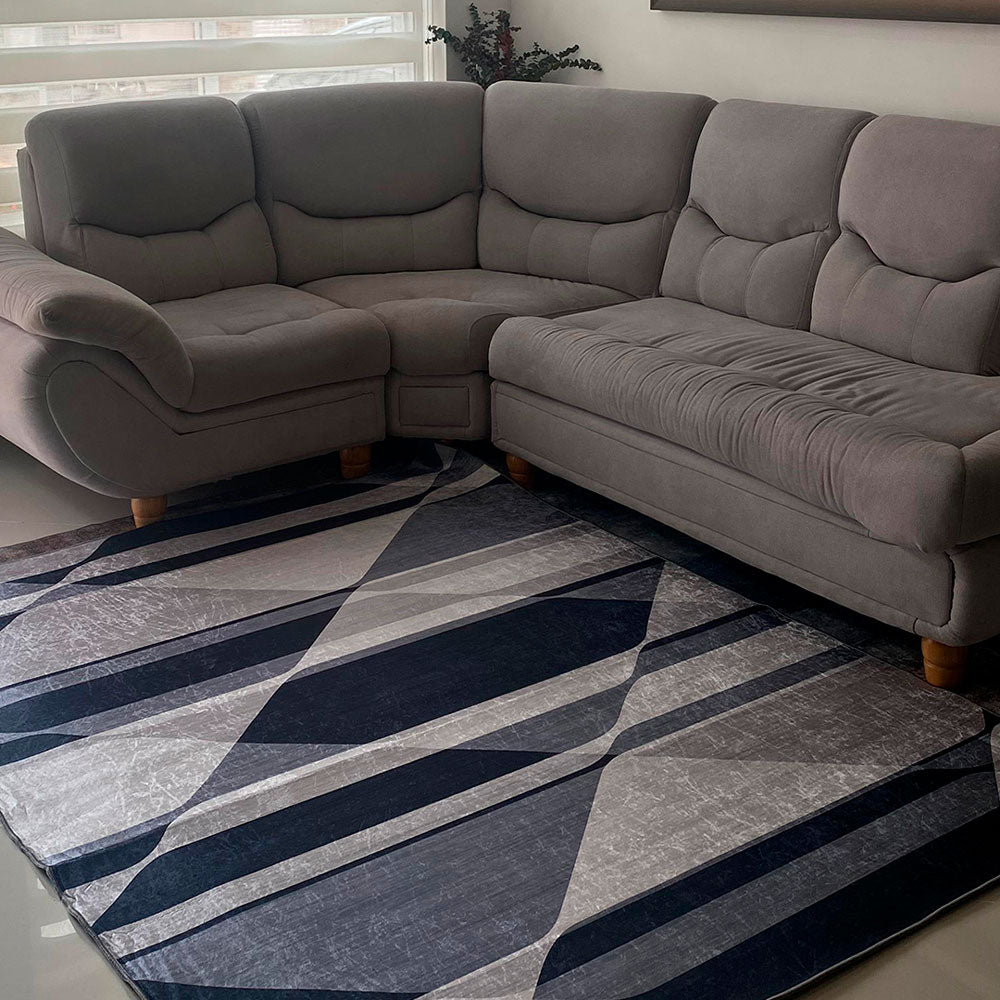 Tapete de Sala Persa Azul 200x150cm de Figuras Geometricas - TAPETES Y ALFOMBRAS | Bylmo