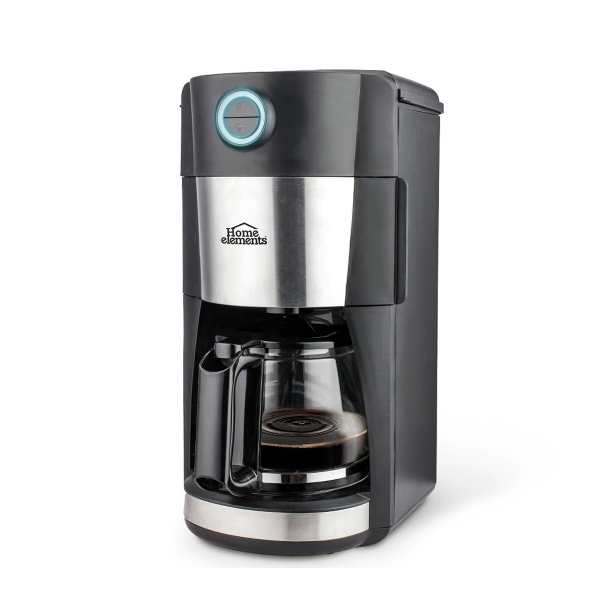Cafetera Eléctrica Negro y Plateado 20.5x39.5cm Con Sistema Antigoteo y Moledor de Café Para 12 Tazas - CAFETERAS ELECTRICAS | Bylmo