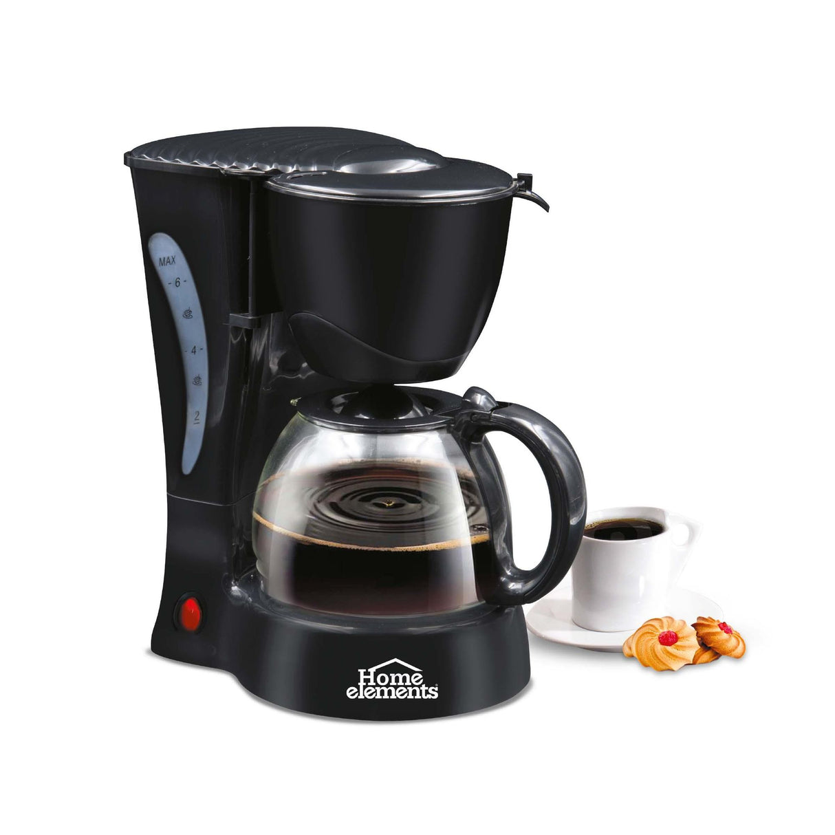 Cafetera Eléctrica Negro 17x24.5cm Con Sistema Antigoteo Para 6 Tazas - CAFETERAS ELECTRICAS | Bylmo