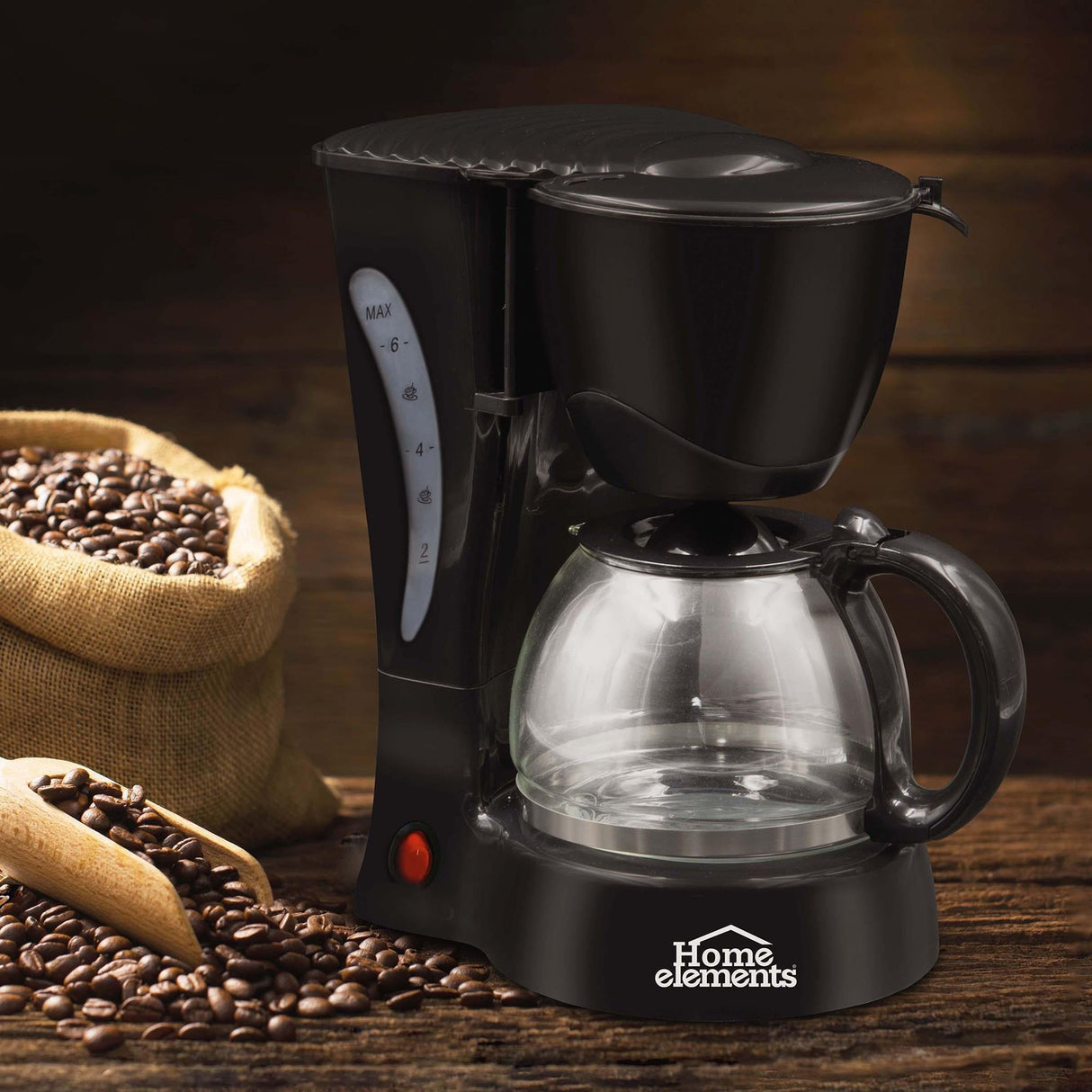 Cafetera Eléctrica Negro 17x24.5cm Con Sistema Antigoteo Para 6 Tazas - CAFETERAS ELECTRICAS | Bylmo