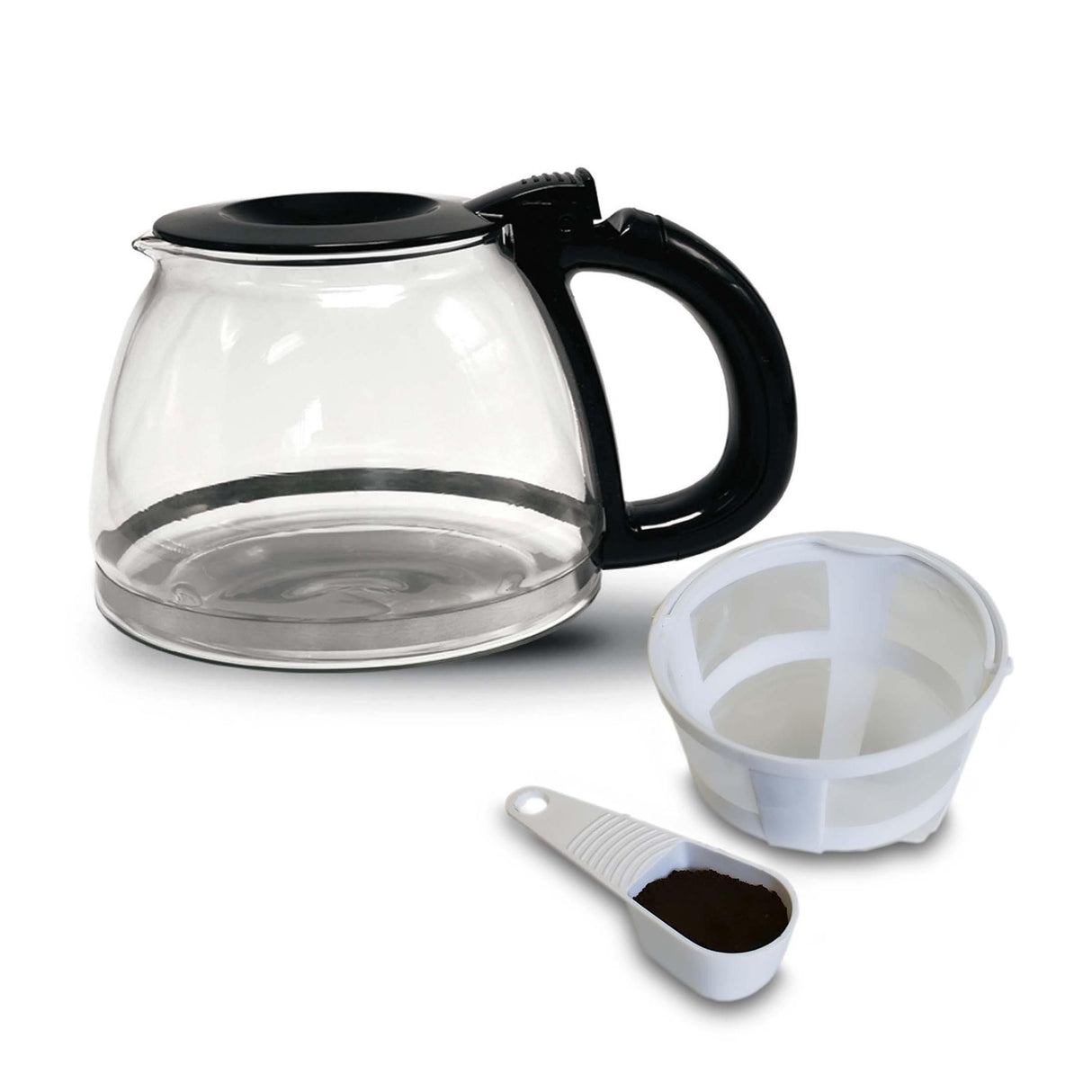 Cafetera Eléctrica Negro y Plateado 19x30cm Con Sistema Antigoteo Para 12 Tazas - CAFETERAS ELECTRICAS | Bylmo