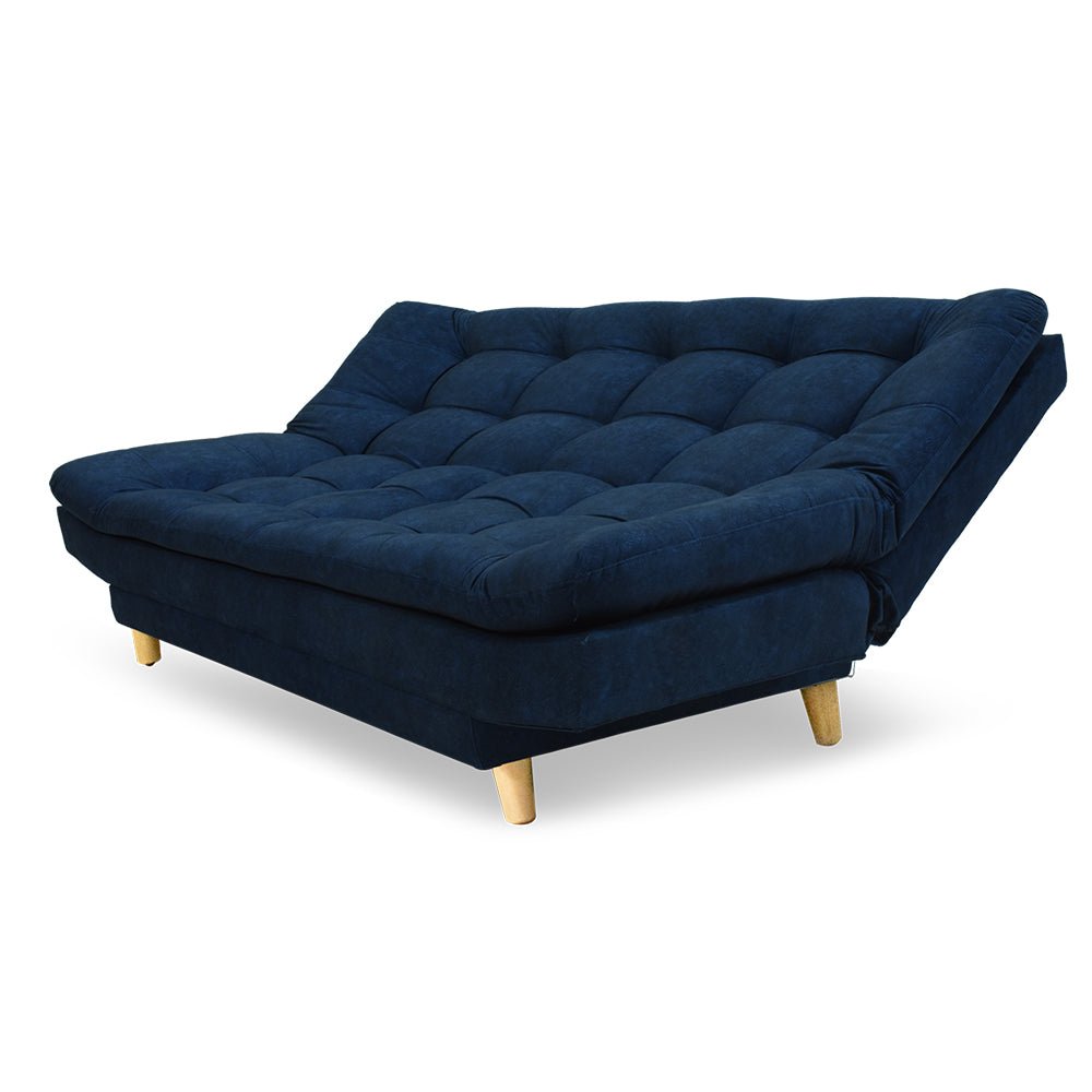 Sofacama Moltochic Azul 120x90cm De Cuatro Puestos Reclinable Con 2 Cojines Decorativos - SOFAS Y POLTRONAS | Bylmo