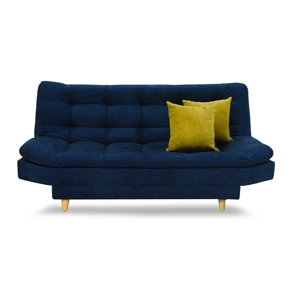 Sofacama Moltochic Azul 120x90cm De Cuatro Puestos Reclinable Con 2 Cojines Decorativos - SOFAS Y POLTRONAS | Bylmo