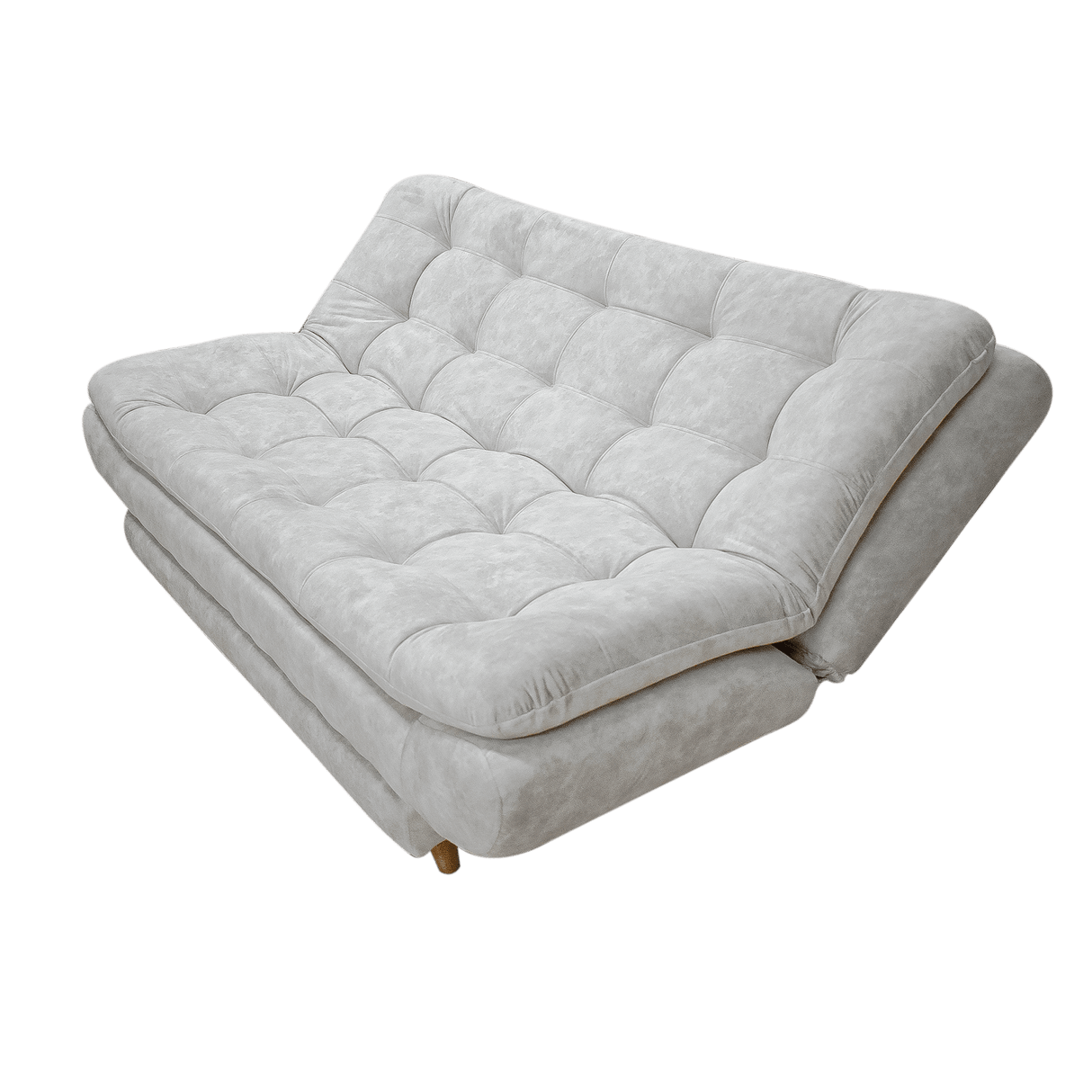 Sala Damasco Gris Claro 180x40cm De Cuatro Puestos Con Sofacama Sillas Auxiliares y Puff - SOFAS Y POLTRONAS | Bylmo