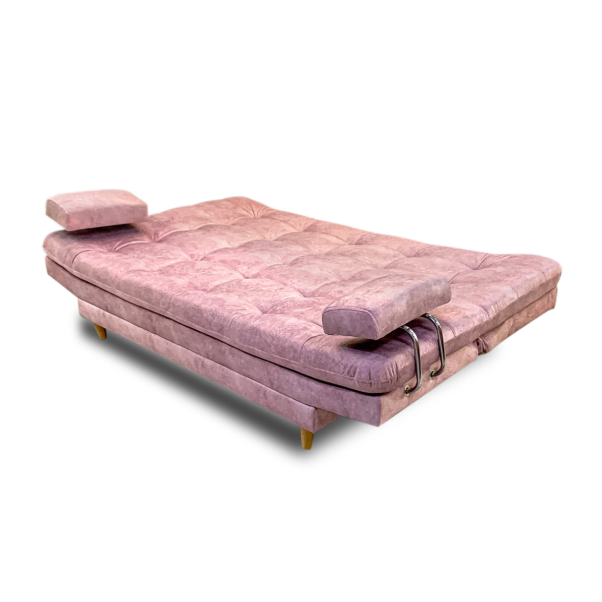 Sala Moltochic Rosa 185x90cm De Cuatro Puestos Con Sofacama Sillas Auxiliares y Puff - SOFAS Y POLTRONAS | Bylmo