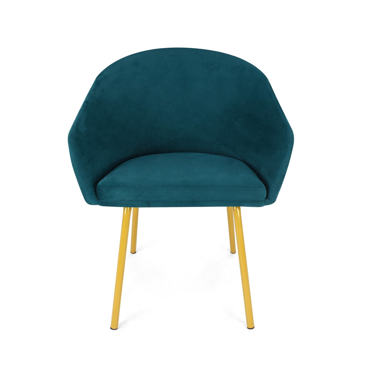 Silla de Comedor Aurora Petróleo 61x77cm Asiento Ovalado Con Apoya Brazos - SILLAS Y BUTACOS | Bylmo