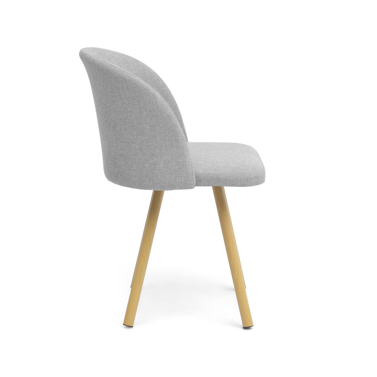 Silla de Comedor Sevilla Plata 49x77cm Asiento Cuadradro - SILLAS Y BUTACOS | Bylmo