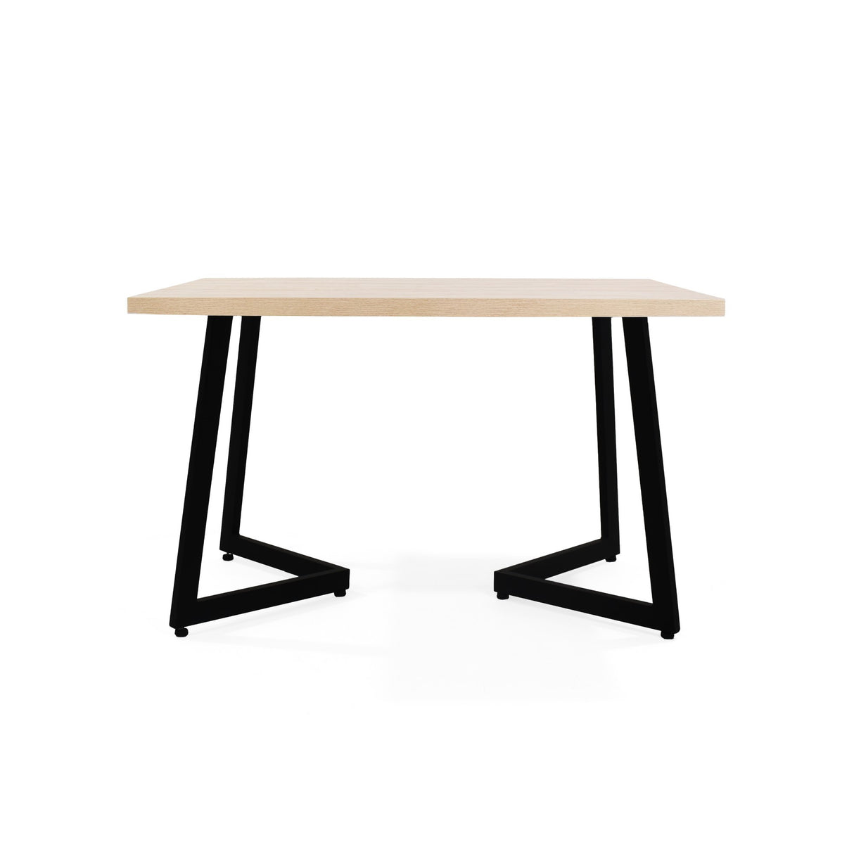 Comedor Rectangular Rio Duna y Negro Metálico 120x74cm De Cuatro Puestos Sin Sillas - COMEDORES | Bylmo