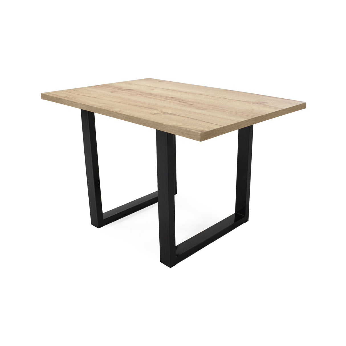 Comedor Rectangular Marsella Duna y Negro Metálico 122x75cm De Cuatro Puestos Sin Sillas - COMEDORES | Bylmo