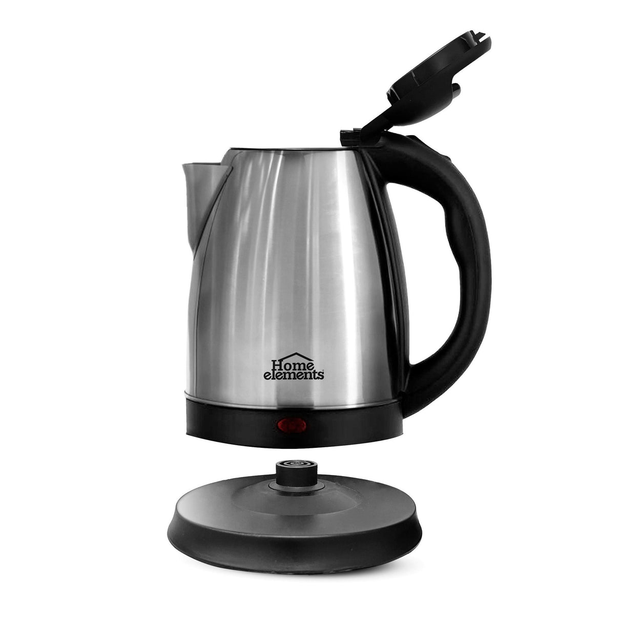 Hervidor Negro y Plateado de Acero Inoxidable 17x24cm Para 1.9 Litros - HERVIDORES | Bylmo