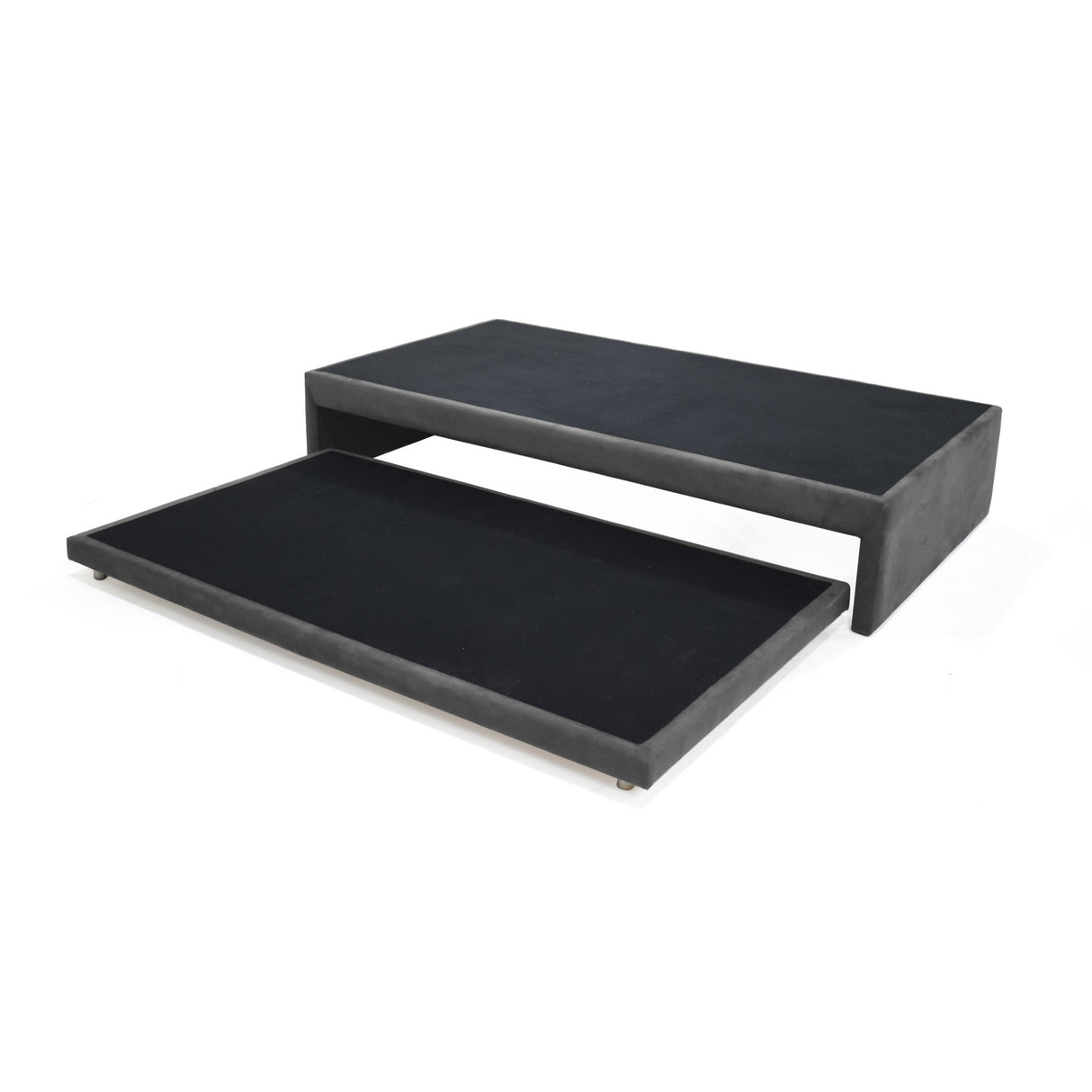 Cama Nido Infantil Suecia Gris y Cromado 105x37cm para Colchón Sencillo 100 X 190 Cm - CAMAS | Bylmo