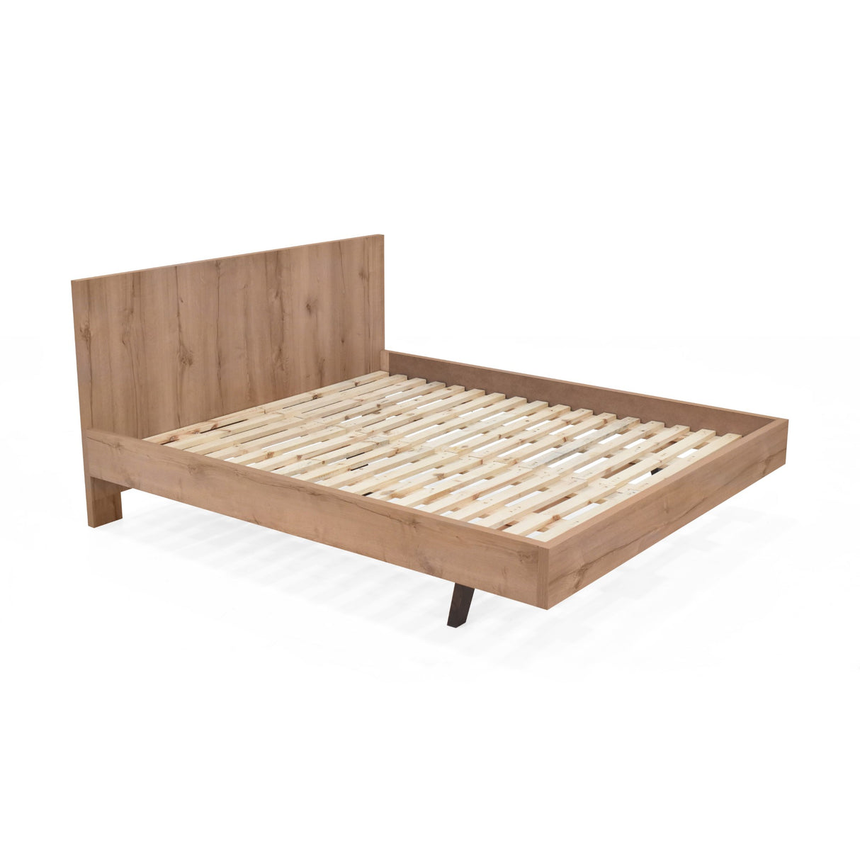 Cama Libia Mácula y Natural 146x90cm para Colchón Doble 140 X 190 Cm con Cabecero - CAMAS | Bylmo