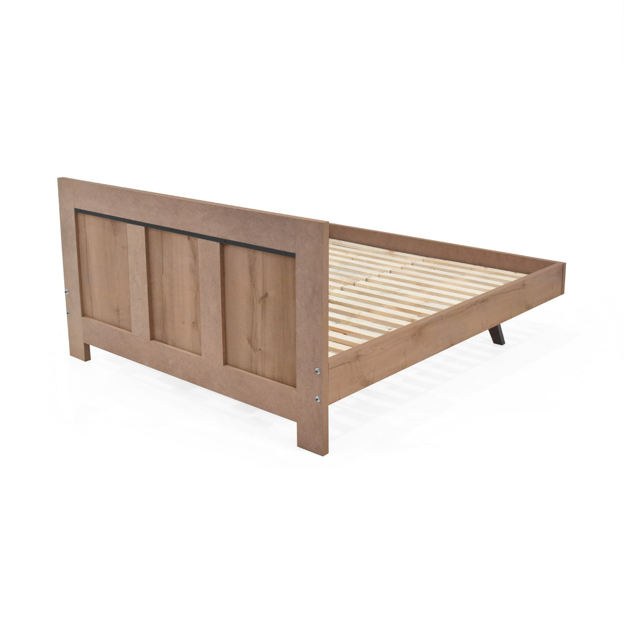 Cama Libia Mácula y Natural 146x90cm para Colchón Doble 140 X 190 Cm con Cabecero - CAMAS | Bylmo