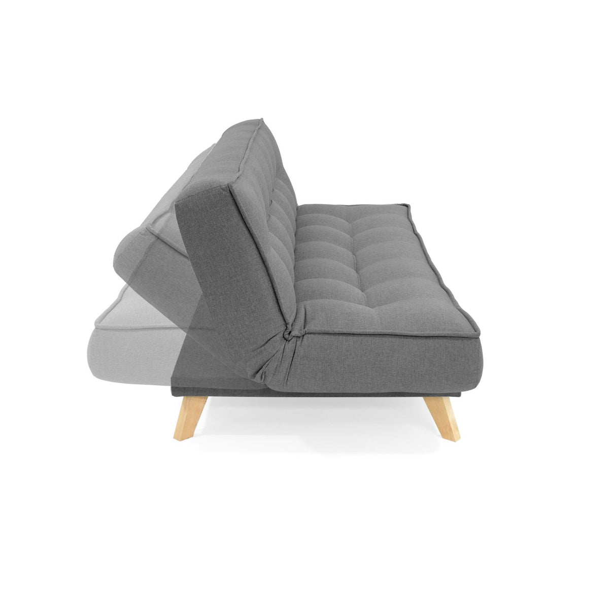 Sofacama Gales Gris 180x84cm de Tres Puestos Recinable - SOFAS Y POLTRONAS | Bylmo