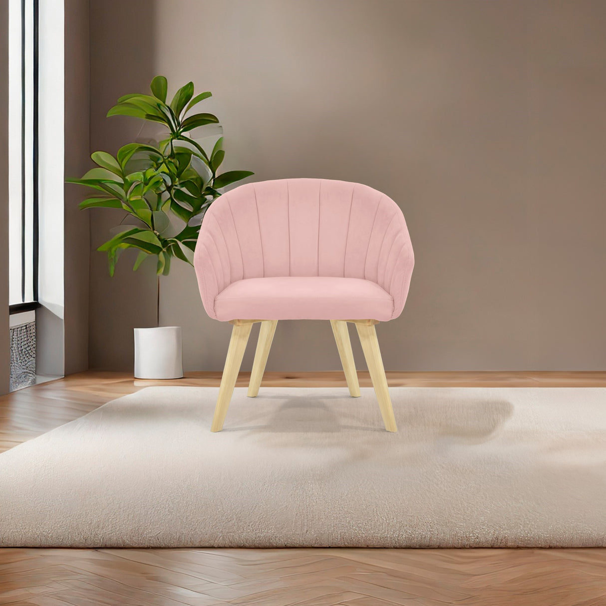 Poltrona Shanghai Rosa 69x77cm de Un Puesto con Apoya Brazos - SOFAS Y POLTRONAS | Bylmo