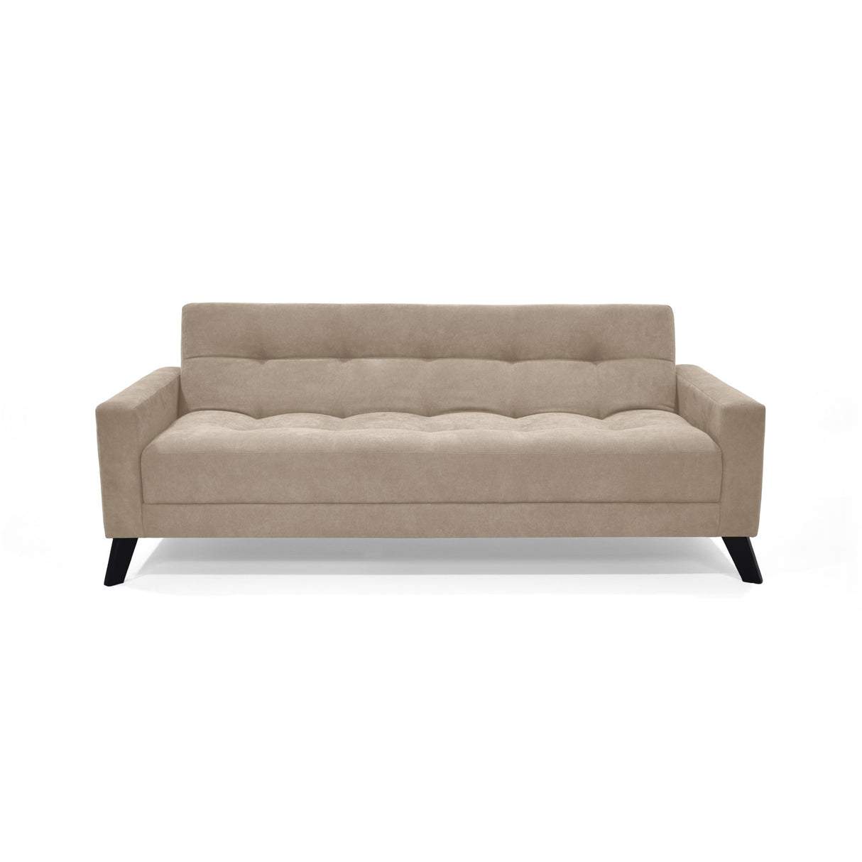 Sofacama Sahara Taupe 206x82cm de Tres Puestos Recinable con Apoya Brazos - SOFAS Y POLTRONAS | Bylmo