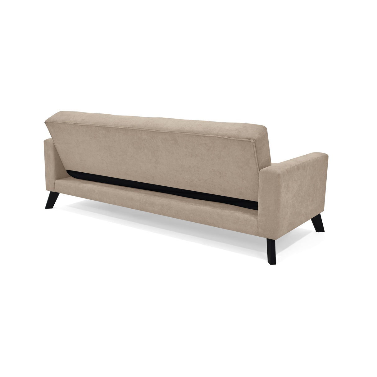 Sofacama Sahara Taupe 206x82cm de Tres Puestos Recinable con Apoya Brazos - SOFAS Y POLTRONAS | Bylmo