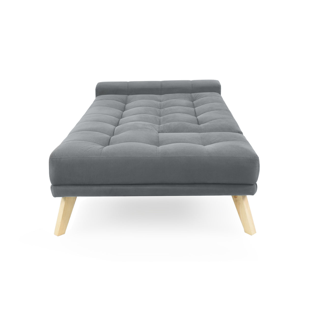 Sofacama Brunet Gris 198x84cm de Tres Puestos Recinable con Apoya Brazos - SOFAS Y POLTRONAS | Bylmo