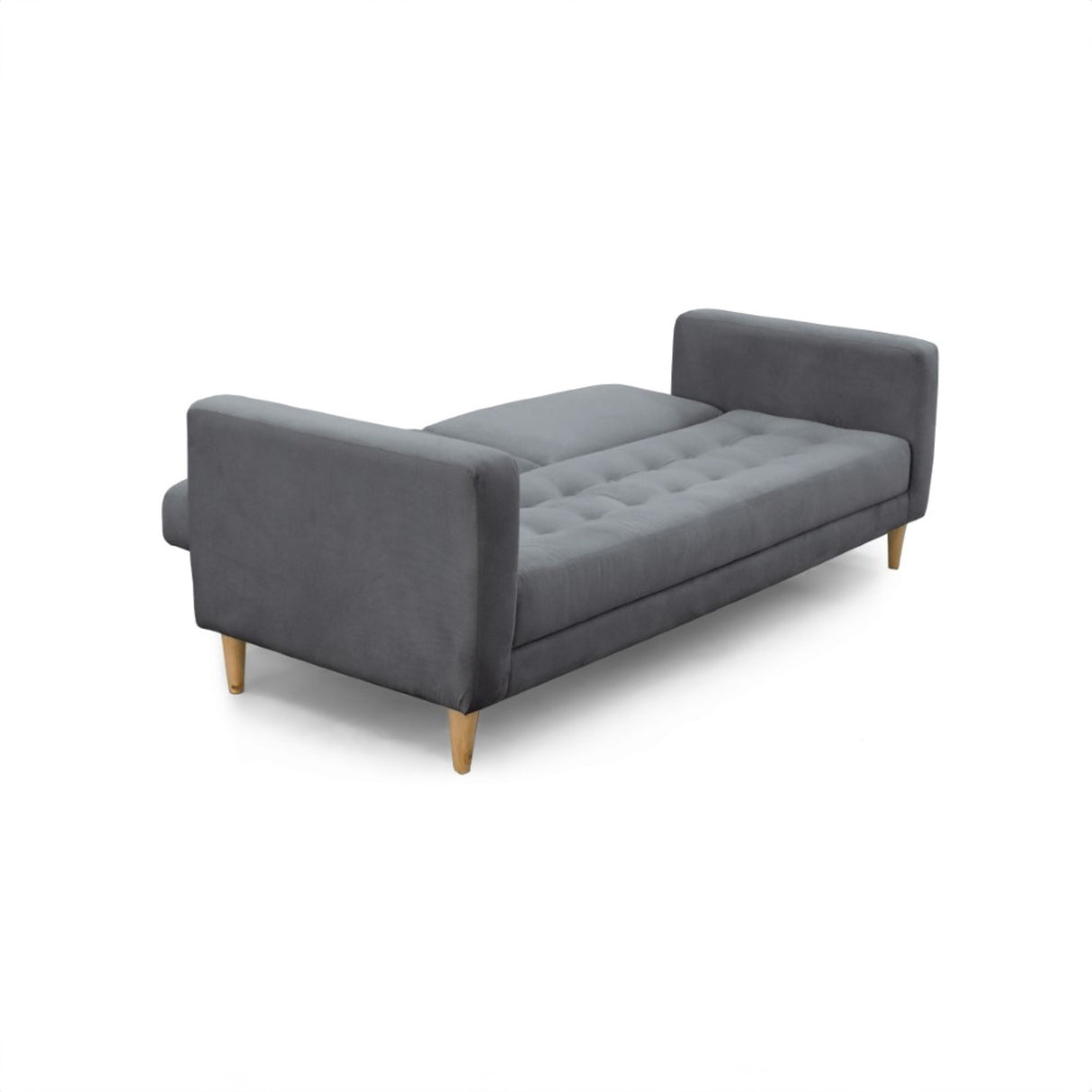 Sofacama Babilonia Gris 205x86cm de Tres Puestos Recinable con Apoya Brazos - SOFAS Y POLTRONAS | Bylmo