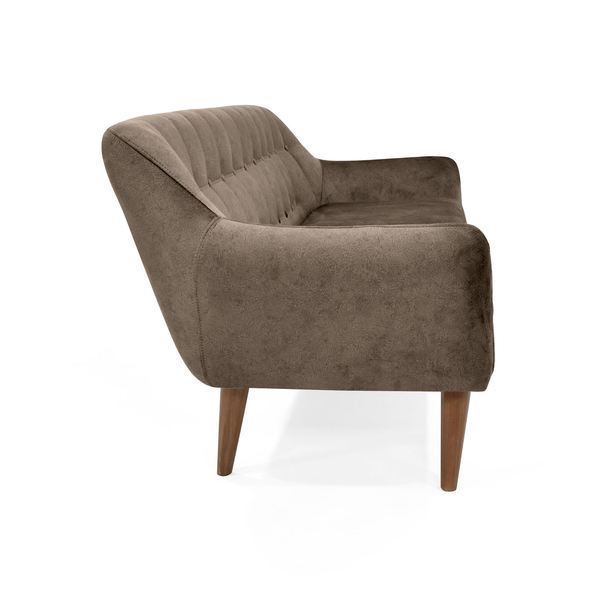 Sofá Roma Taupe 194x78cm de Tres Puestos con Apoya Brazos - SOFAS Y POLTRONAS | Bylmo