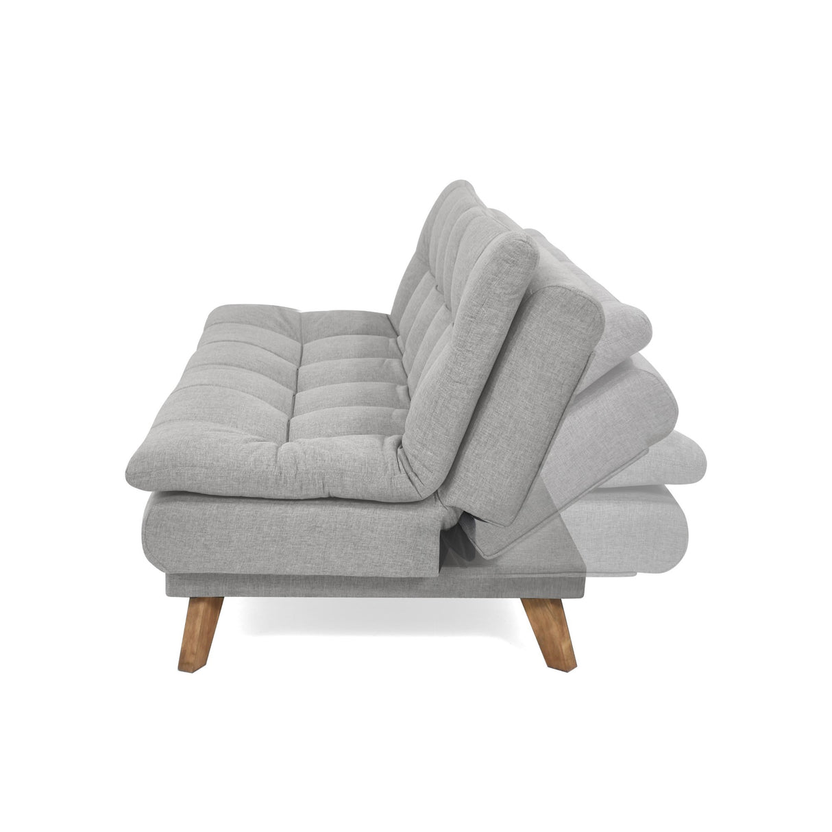 Sofacama Munich Plata 180x85cm de Tres Puestos Recinable - SOFAS Y POLTRONAS | Bylmo