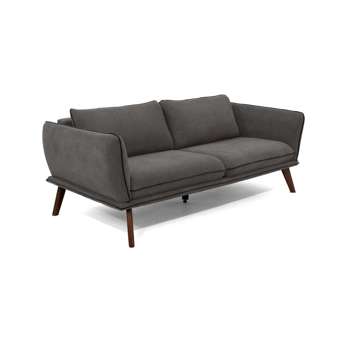 Sofá Hudson Gris 184x75cm de Tres Puestos con Apoya Brazos - SOFAS Y POLTRONAS | Bylmo