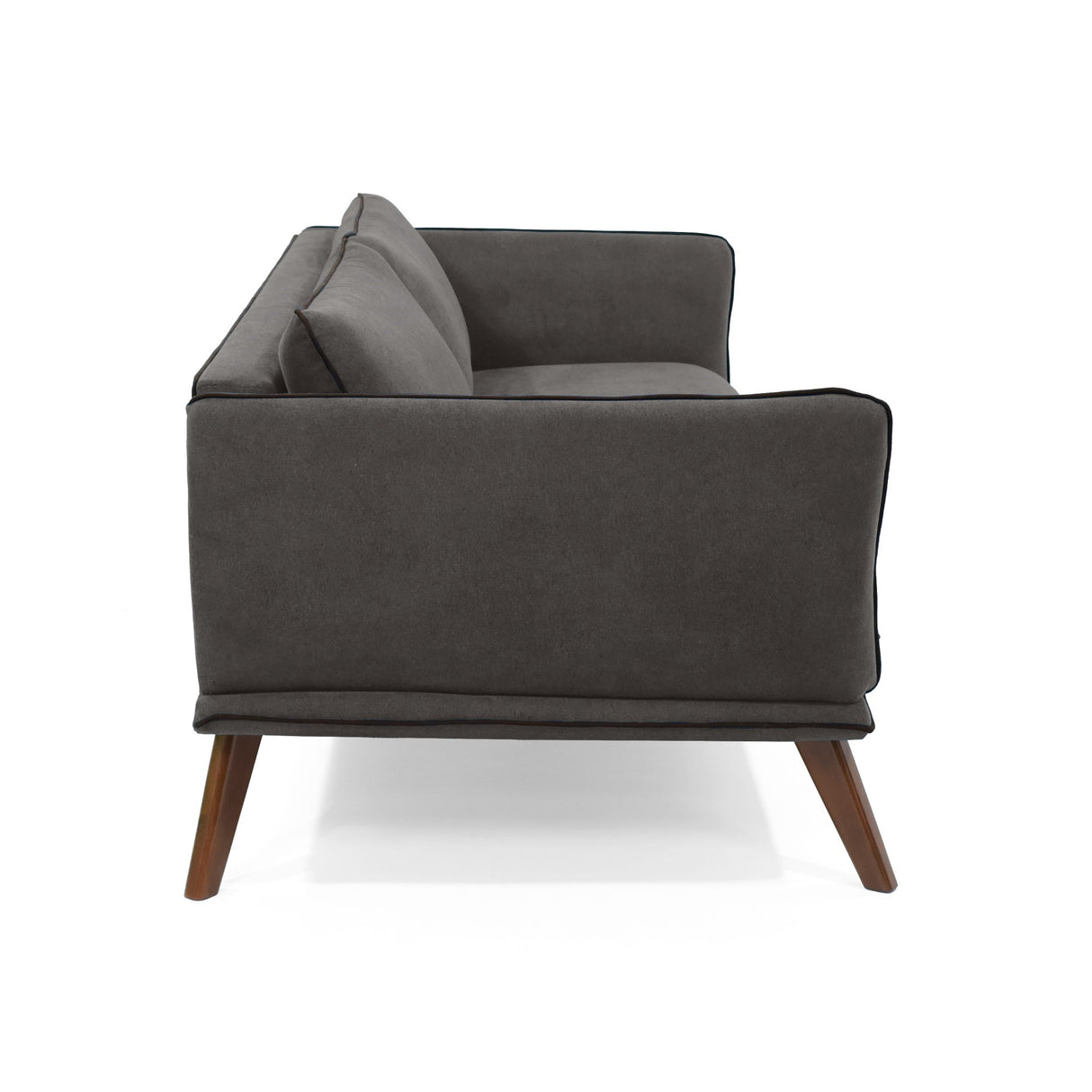 Sofá Hudson Gris 184x75cm de Tres Puestos con Apoya Brazos - SOFAS Y POLTRONAS | Bylmo