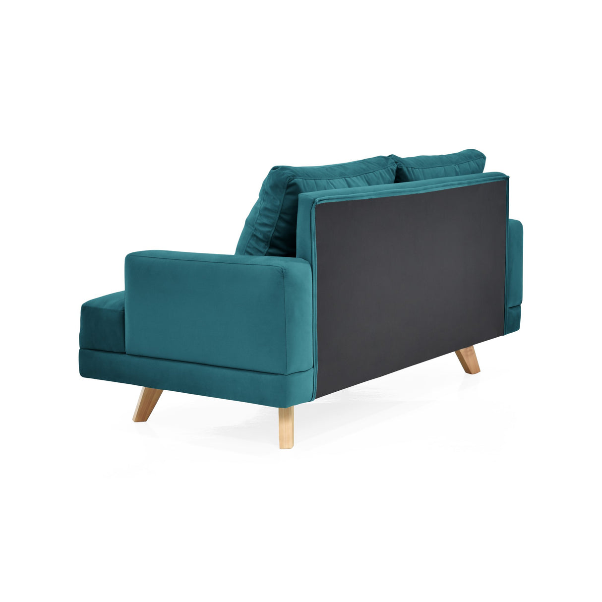 Sofá Lisboa Petróleo 137x84cm de Dos Puestos con Apoya Brazos - SOFAS Y POLTRONAS | Bylmo