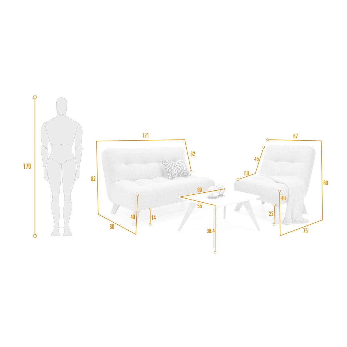 Sala Navara plata 121x82cm de Tres Puestos - SOFAS Y POLTRONAS | Bylmo