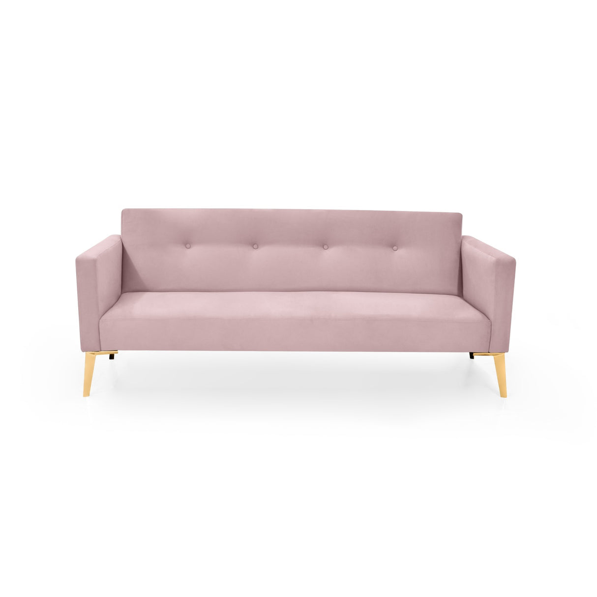 Sofá Turquia Rosa 196x78cm de Tres Puestos con Apoya Brazos - SOFAS Y POLTRONAS | Bylmo