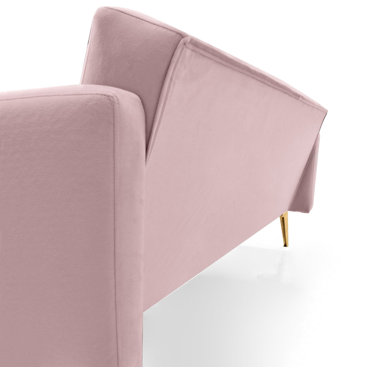 Sofá Turquia Rosa 196x78cm de Tres Puestos con Apoya Brazos - SOFAS Y POLTRONAS | Bylmo