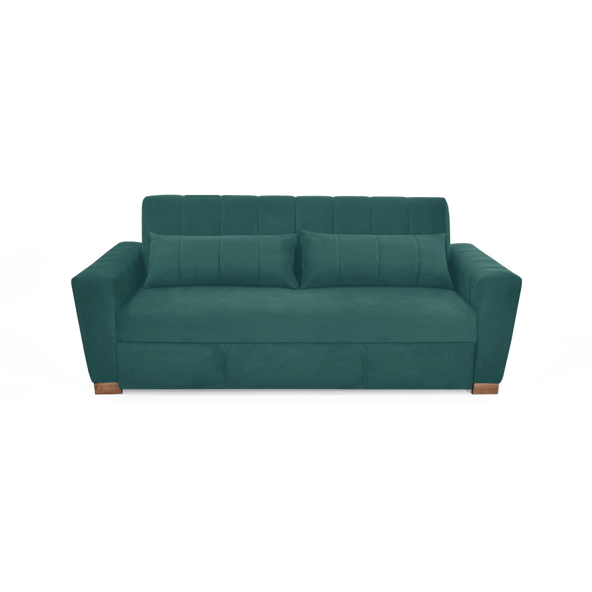 Sofacama Hannover Petróleo 210x85cm de Tres Puestos Recinable con Apoya Brazos - SOFAS Y POLTRONAS | Bylmo