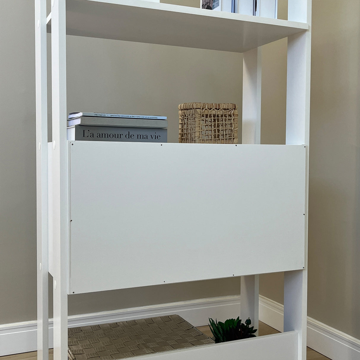 Estantería Rectangular Match Blanco 63x166cm Con Cinco Entrepaños - BIBLIOTECAS Y ESTANTERIAS | Bylmo