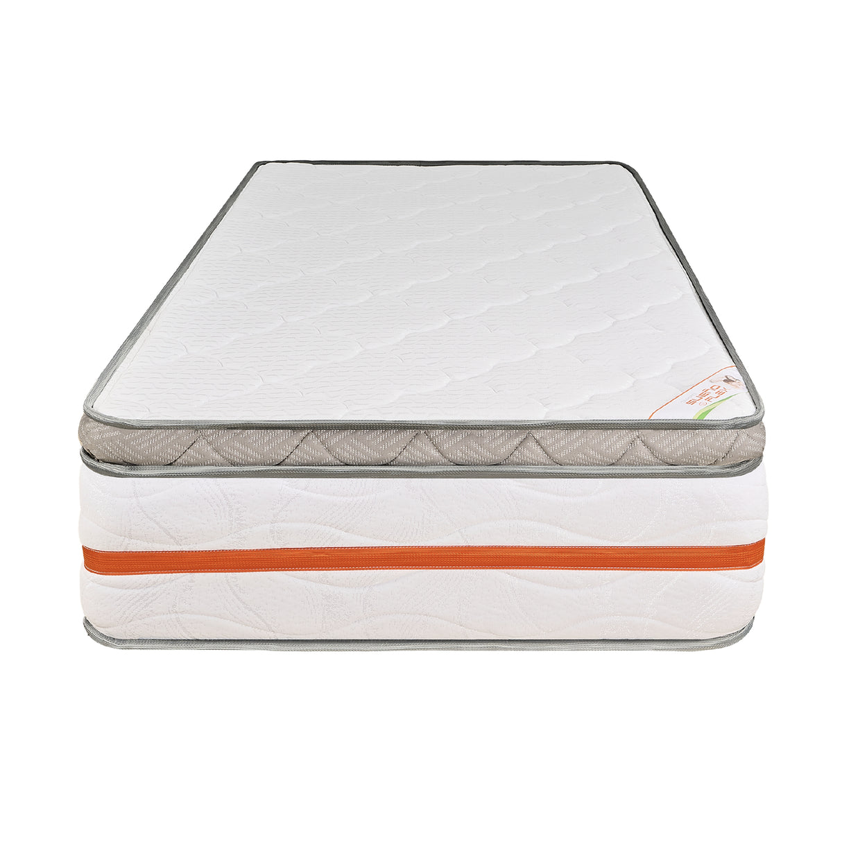 Colchón Firme Cromo Pro Blanco Semidoble 120x190cm Ortopedico con Pillow Sencillo - COLCHONES | Bylmo