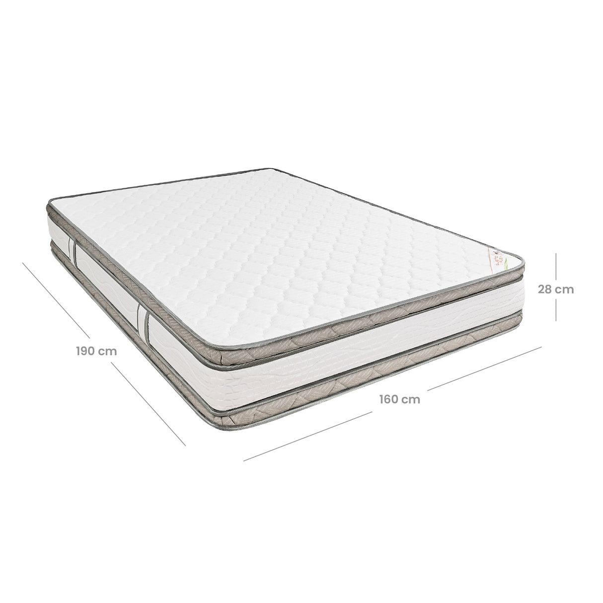 Colchón Firme Pedic Foam Blanco Queen 160x190cm Ortopedico con Pillow Doble - COLCHONES | Bylmo